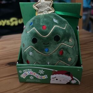 Squishmallows Christmas Holiday Squad Tom the Christmas Tree Ornament 4.5" NWT